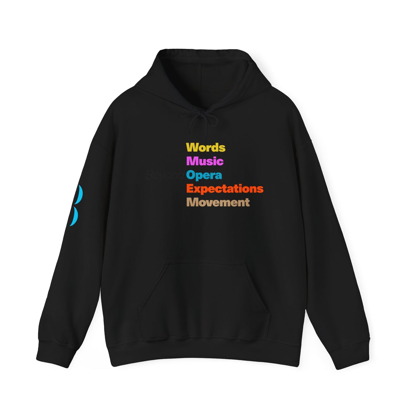 Unisex Heavy Blend™ Hooded Sweatshirt - Beyond Words, Music & Opera Design